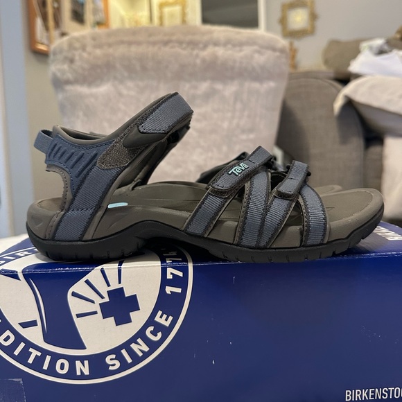 Teva Tirra sandals Bering blue hiking shoes women 7 outdoor Velcro strap navy - Picture 15 of 16